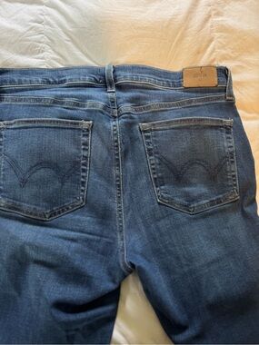 Edwin Denim Jeans in Faded Blue - Waistband Label Detail